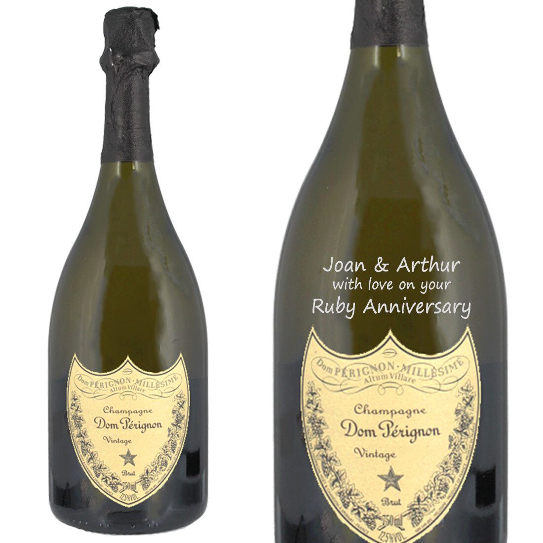 Personalised Dom Pérignon Vintage Champagne 75cl