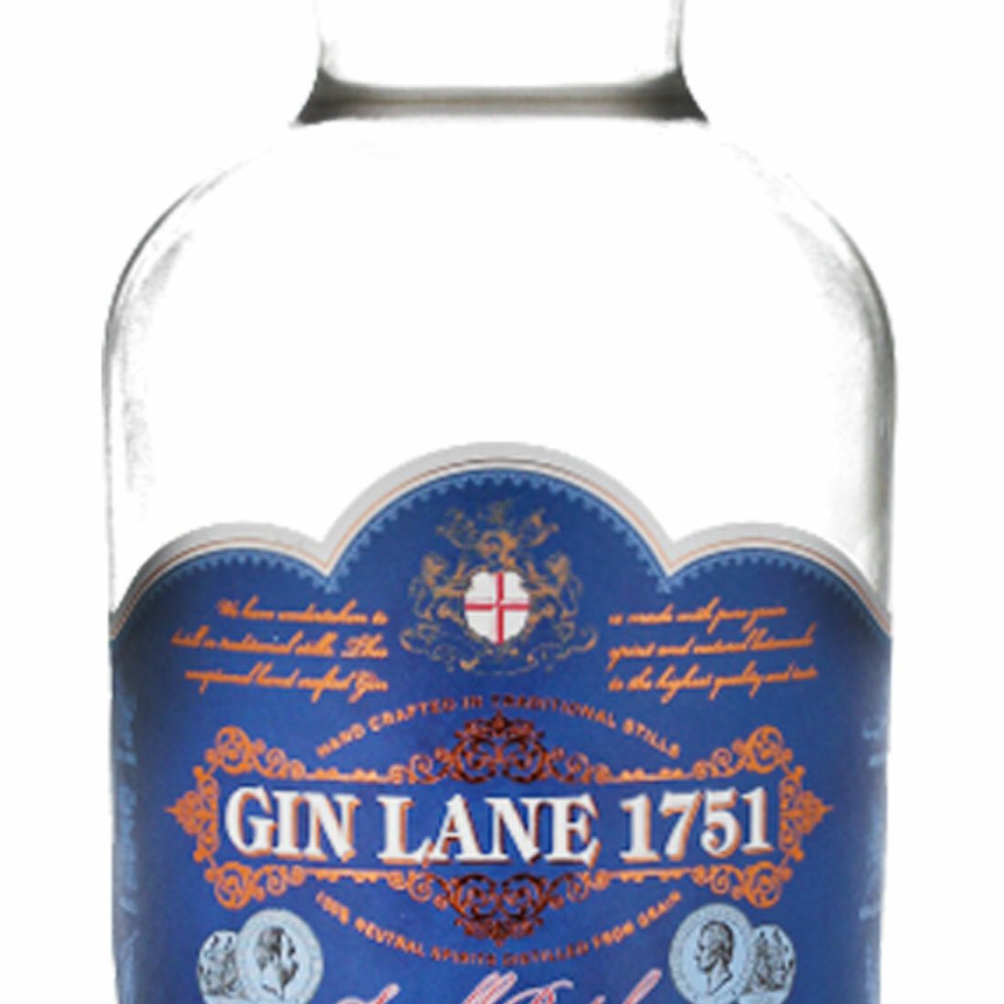 Personalised Gin Lane 1751 Dry Royal Strength 70cl