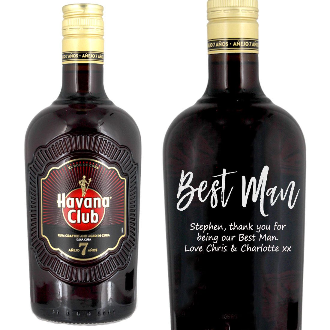 Personalised Havana Club 7 Year Old Rum 70cl