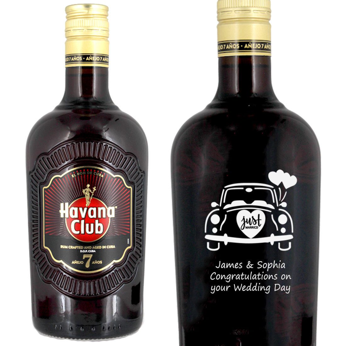 Personalised Havana Club 7 Year Old Rum 70cl
