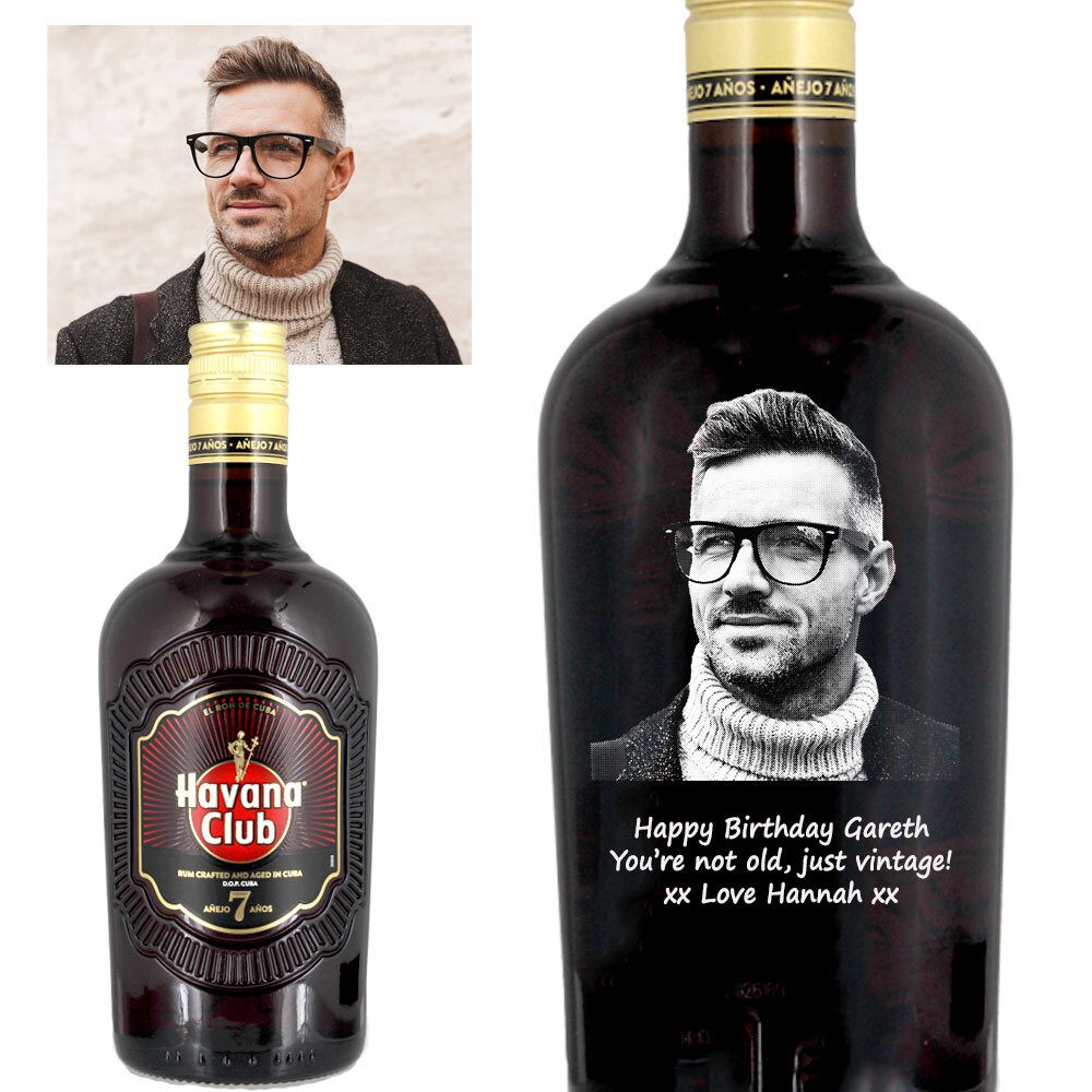 Photo Engraved Havana Club 7 Year Old Rum 70cl