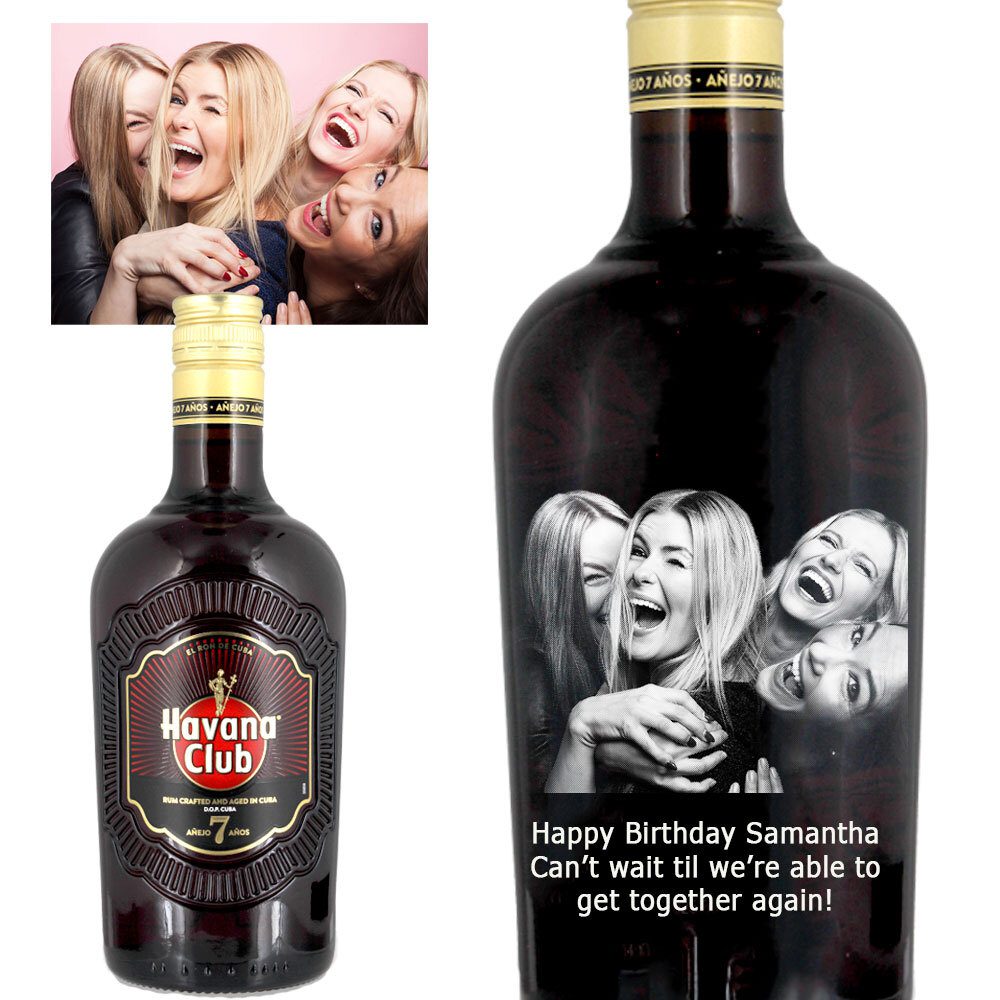 Photo Engraved Havana Club 7 Year Old Rum 70cl