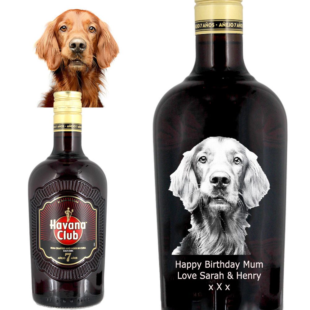 Photo Engraved Havana Club 7 Year Old Rum 70cl