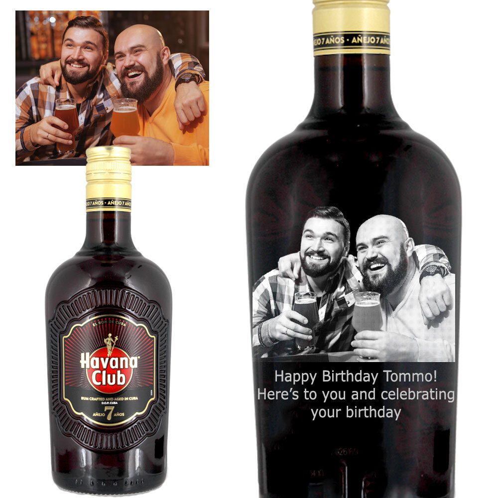 Photo Engraved Havana Club 7 Year Old Rum 70cl