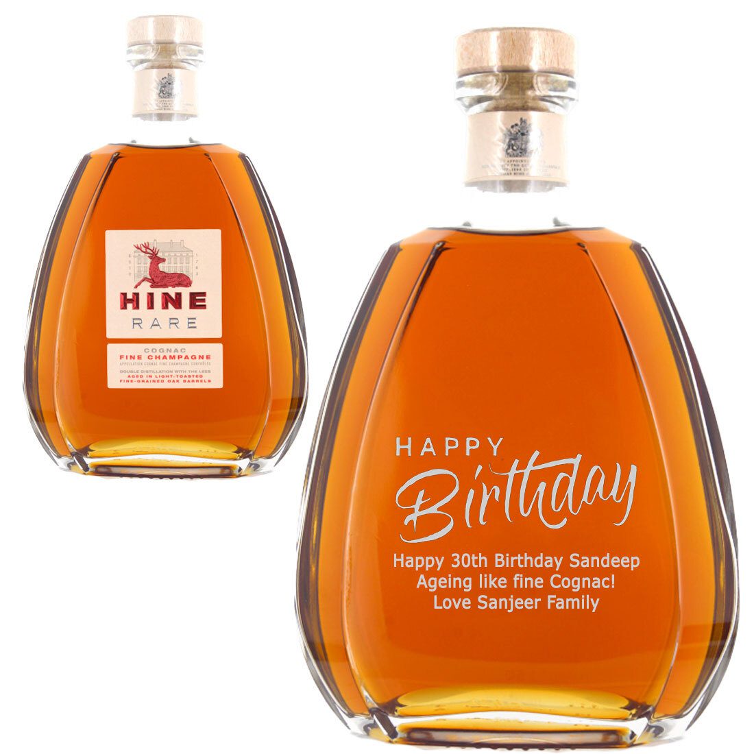 Personalised Hine Rare VSOP Cognac 70cl