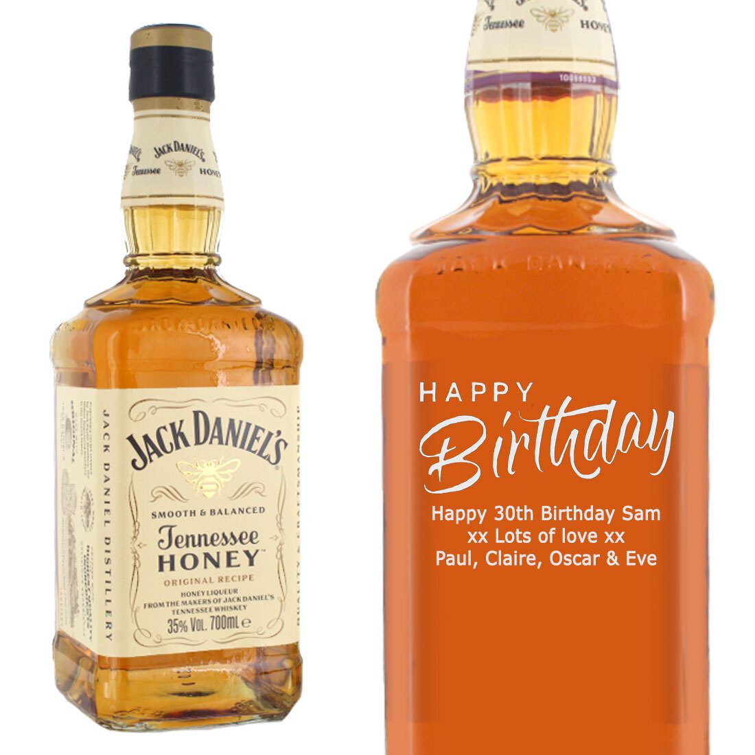 Personalised Jack Daniel’s Honey 70cl