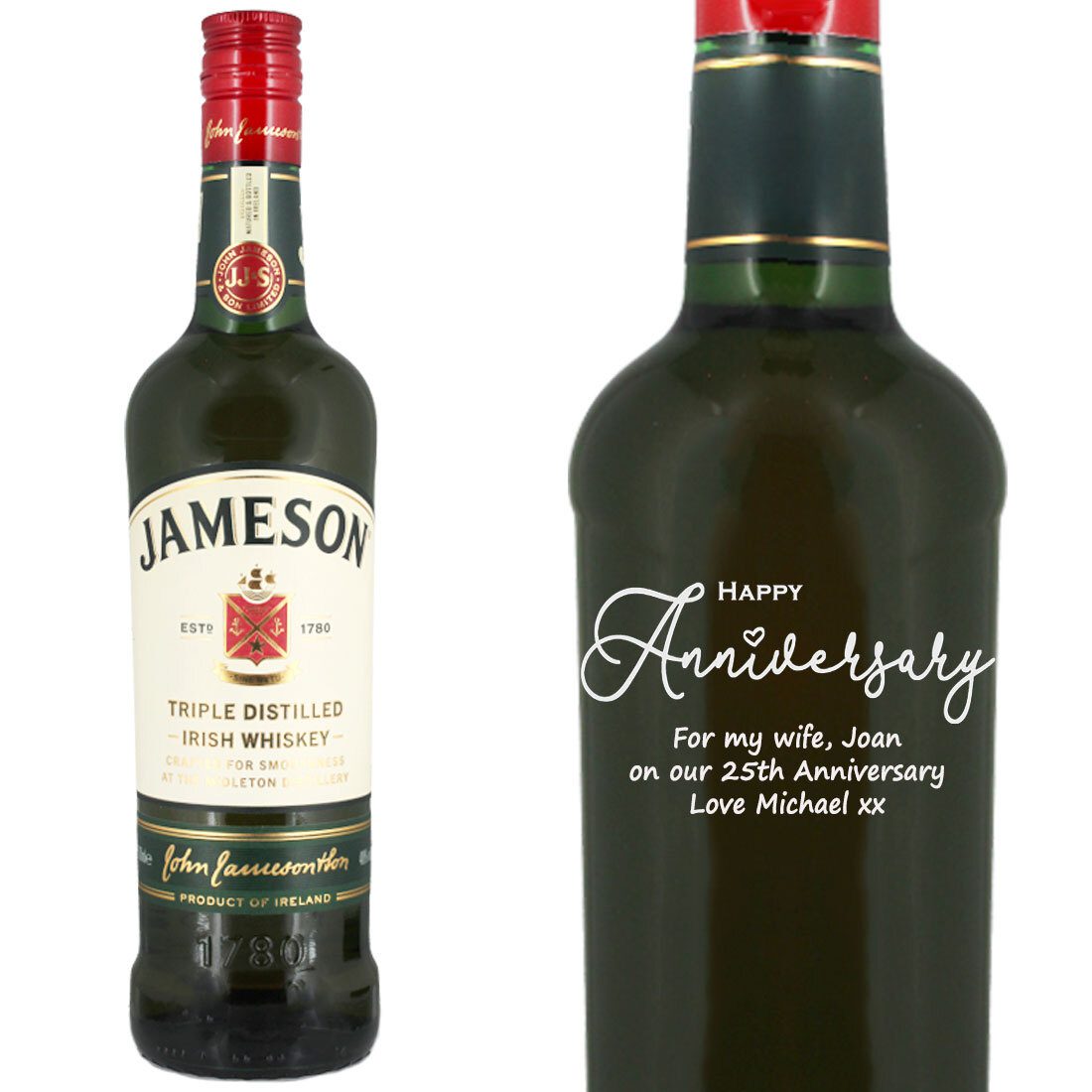 Personalised Jameson Original Irish Whiskey 100cl