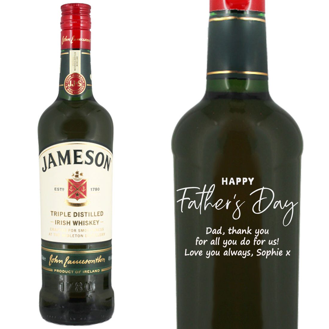 Personalised Jameson Original Irish Whiskey 100cl