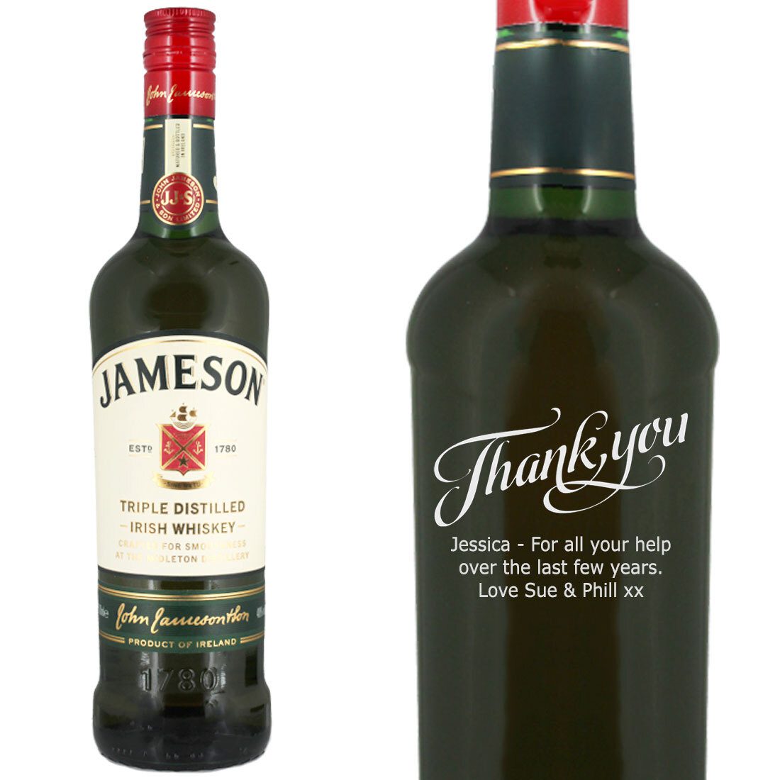 Personalised Jameson Original Irish Whiskey 70cl