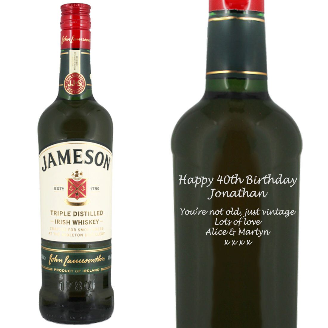 Personalised Jameson Original Irish Whiskey 70cl