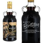 Personalised Kraken Dark Spiced Rum with Caramel and Cornish Sea Salt 70cl