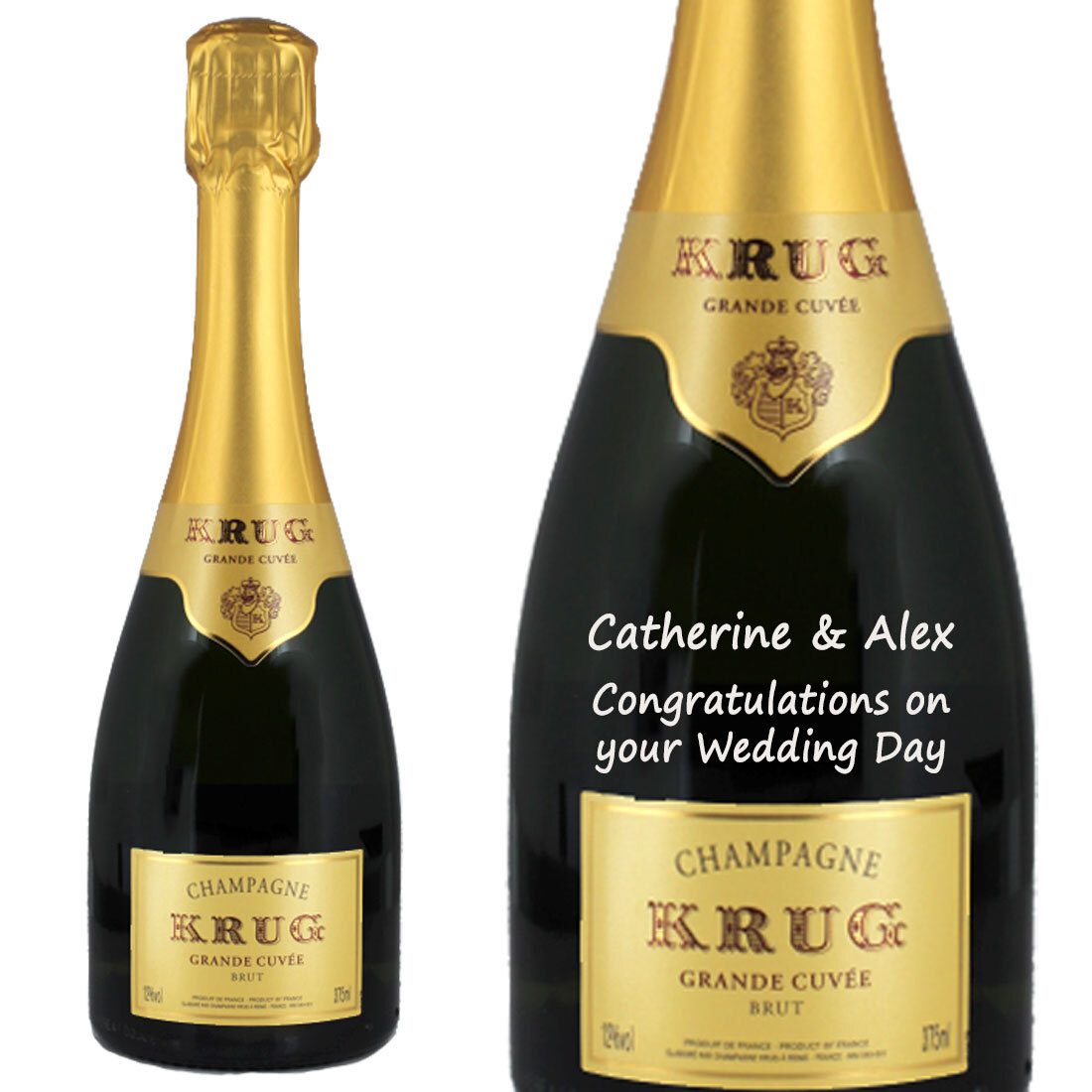 Personalised Krug Grande Cuvée Half Bottle Champagne 37.5cl