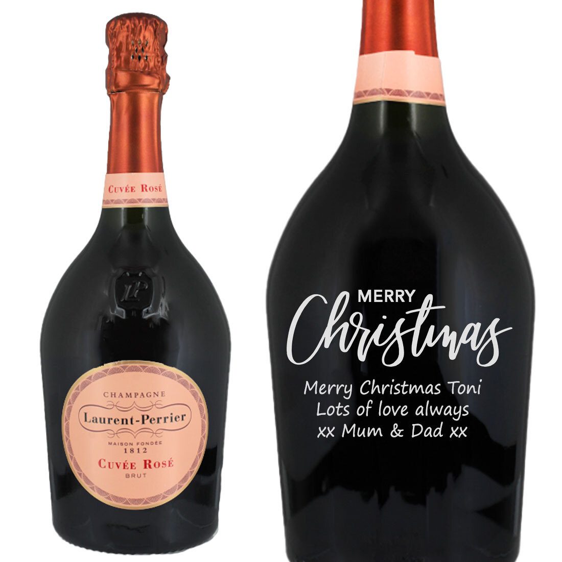 Personalised Laurent-Perrier Cuvée Rosé Champagne 75cl