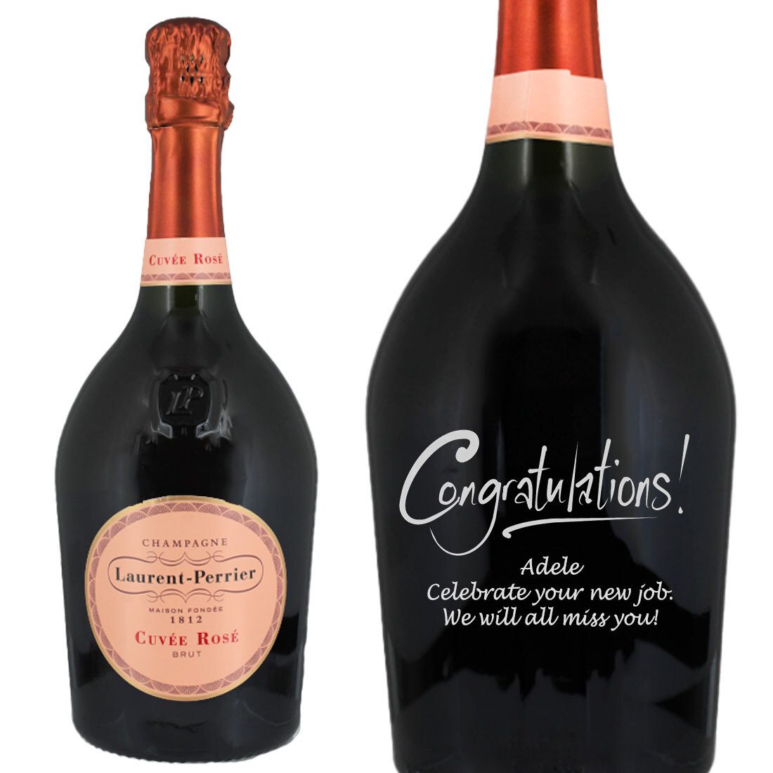 Personalised Laurent-Perrier Cuvée Rosé Champagne 75cl