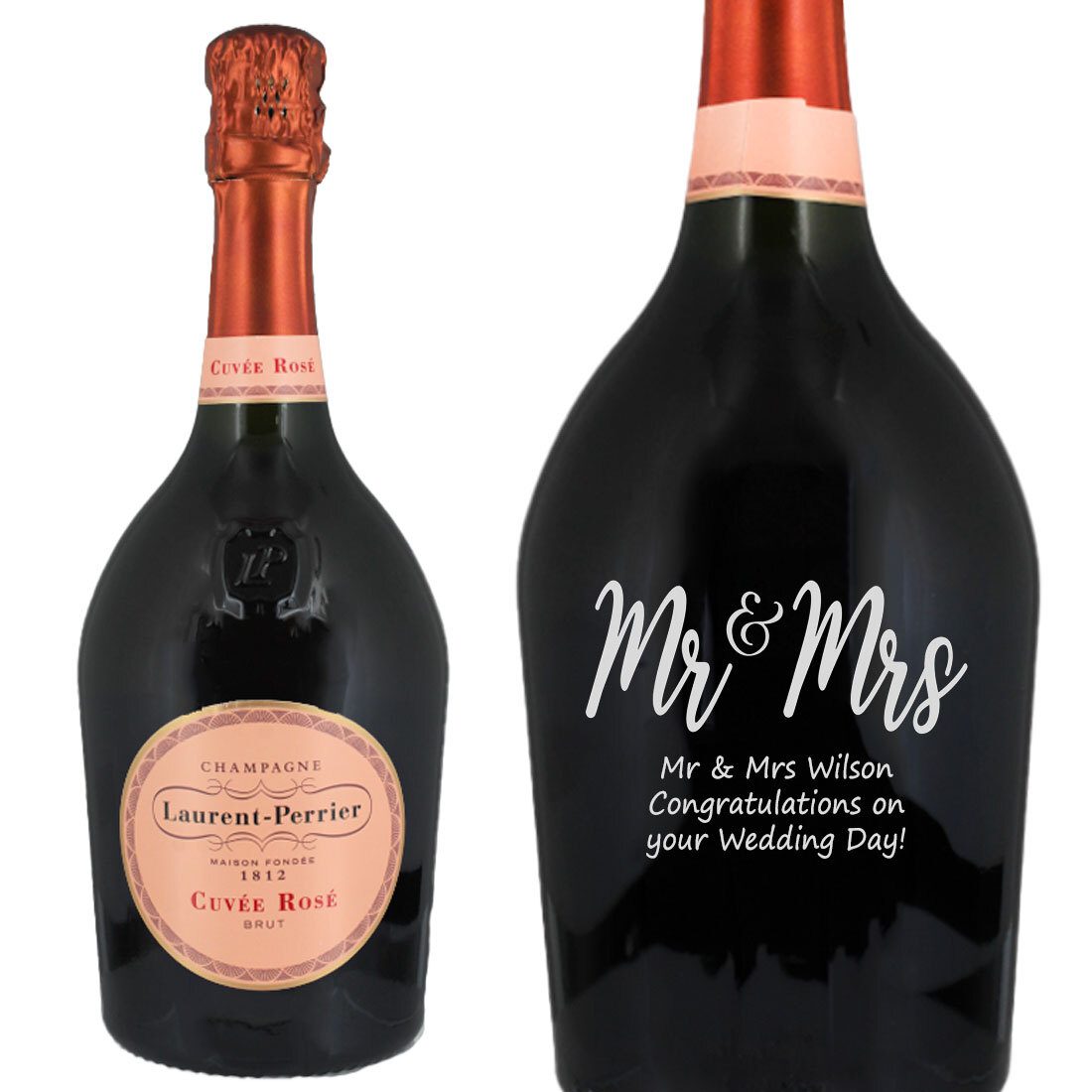 Personalised Laurent-Perrier Cuvée Rosé Champagne 75cl