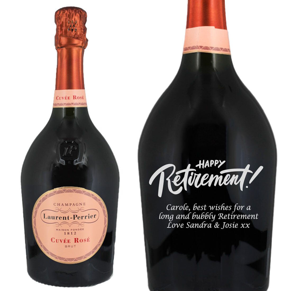 Personalised Laurent-Perrier Cuvée Rosé Champagne 75cl