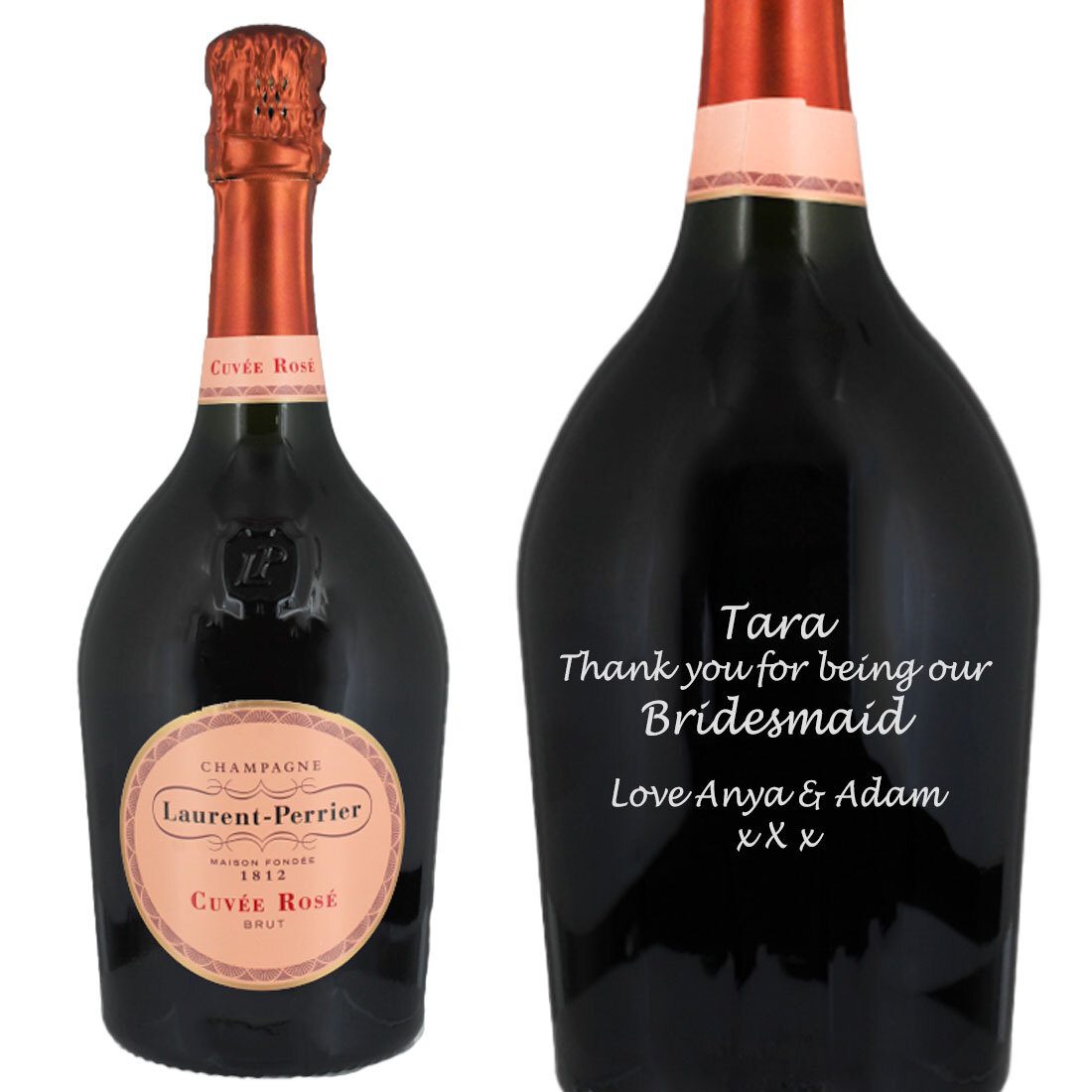 Personalised Laurent-Perrier Cuvée Rosé Champagne 75cl