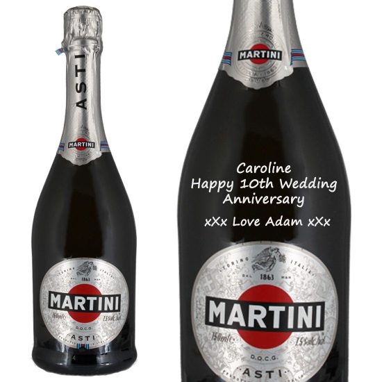 Personalised Martini Asti Spumante Sparkling Wine