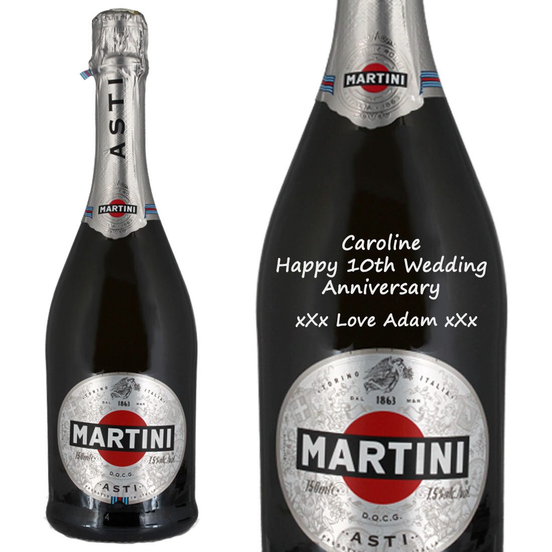 Personalised Martini Asti Spumante Sparkling Wine