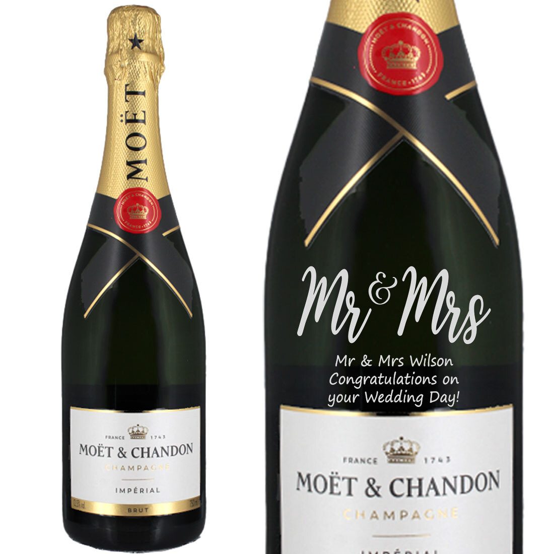 Personalised Moet & Chandon Brut Impérial Champagne 75cl