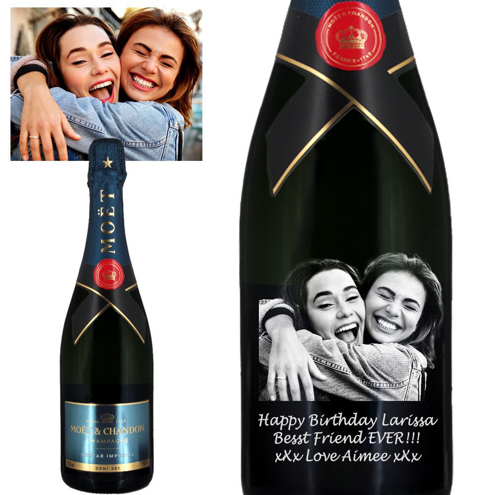Photo Engraved Moët & Chandon Nectar Impérial Champagne 75cl