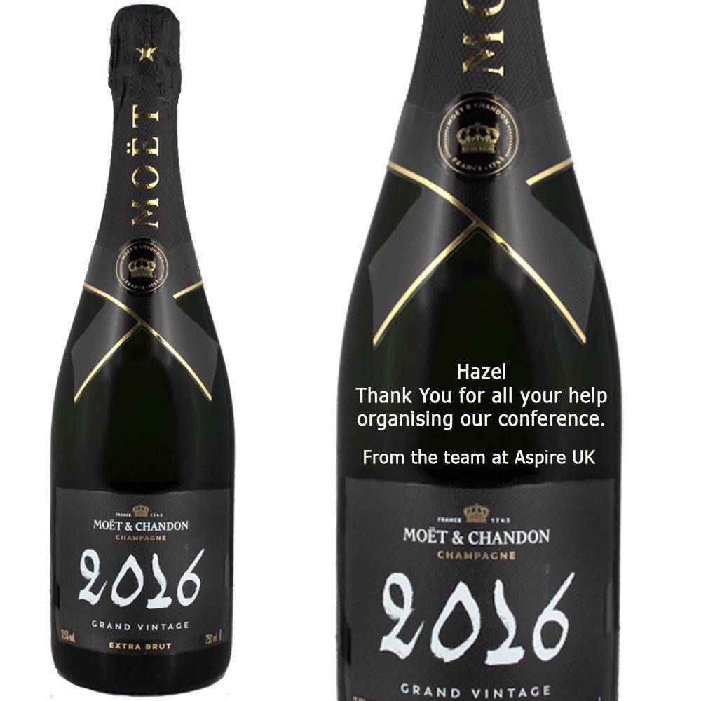 Personalised Moët & Chandon Grand Vintage Champagne 75cl