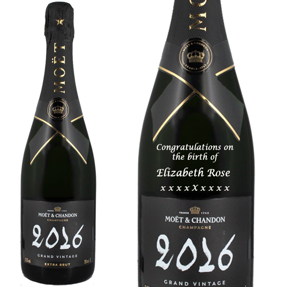 Personalised Moët & Chandon Grand Vintage Champagne 75cl