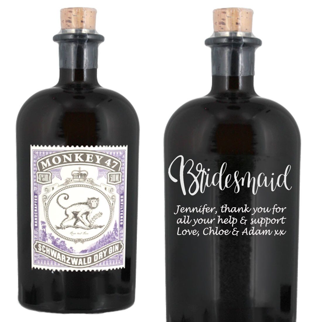 Personalised Monkey 47 Gin 50cl