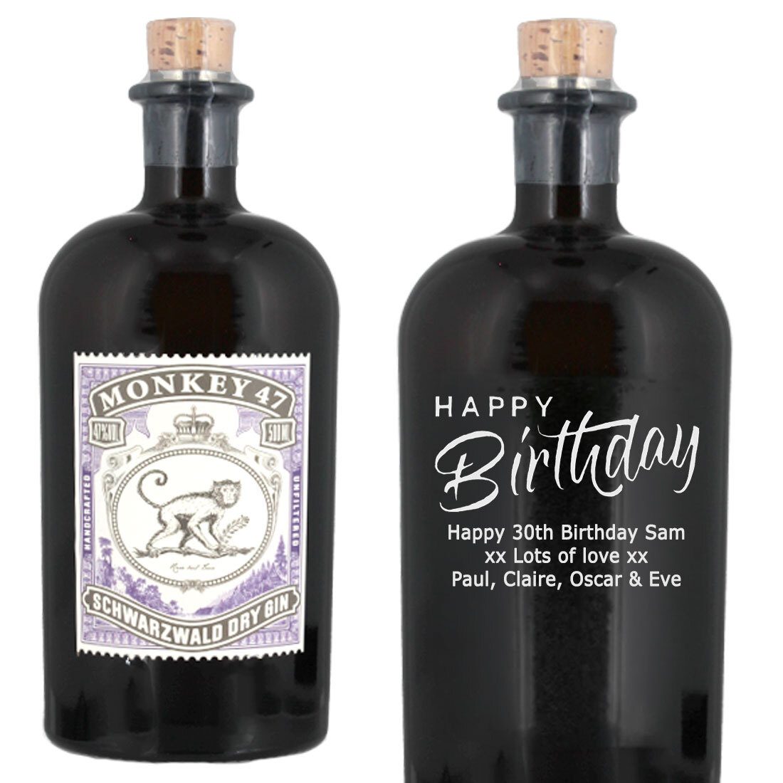 Personalised Monkey 47 Gin 50cl