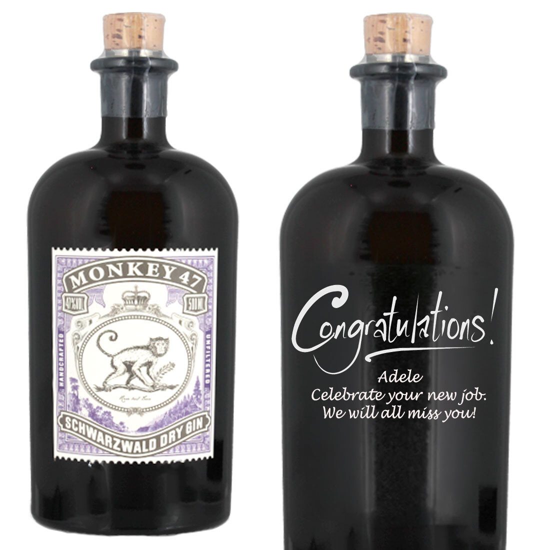 Personalised Monkey 47 Gin 50cl