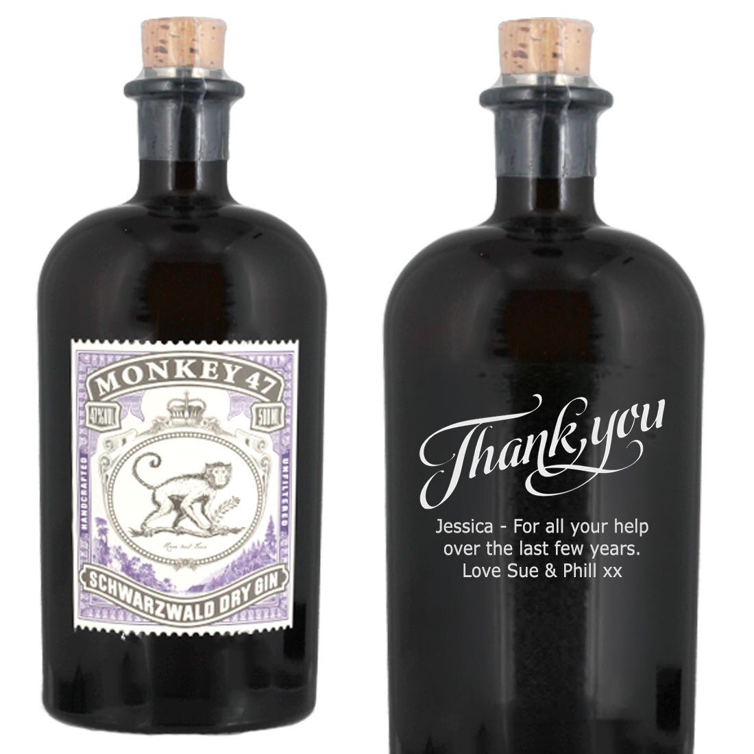 Personalised Monkey 47 Gin 50cl