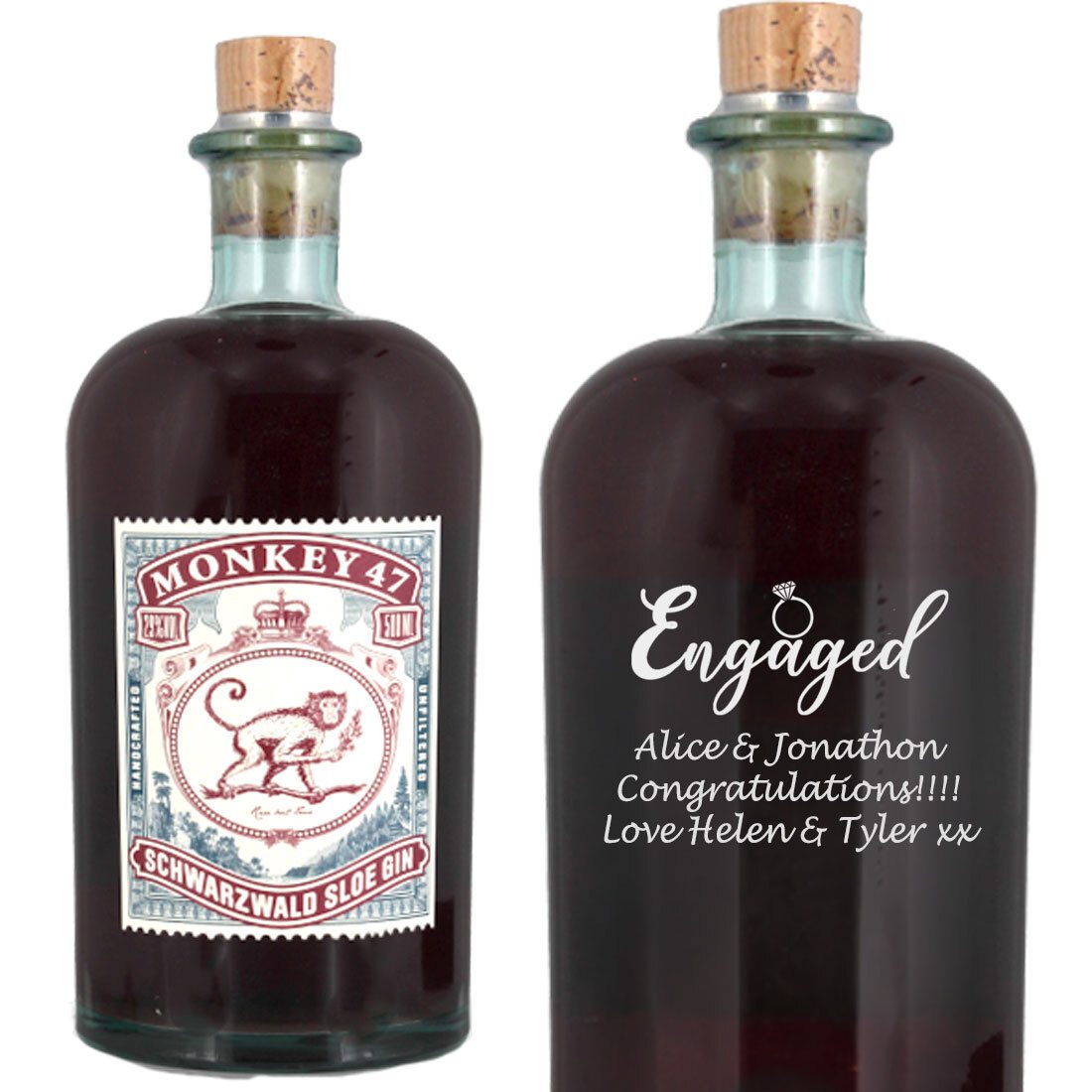 Personalised Monkey 47 Sloe Gin 50cl