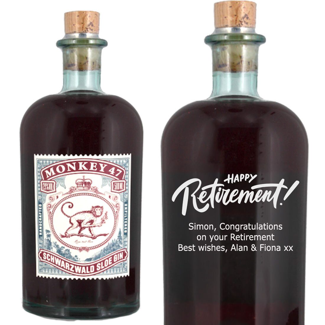 Personalised Monkey 47 Sloe Gin 50cl