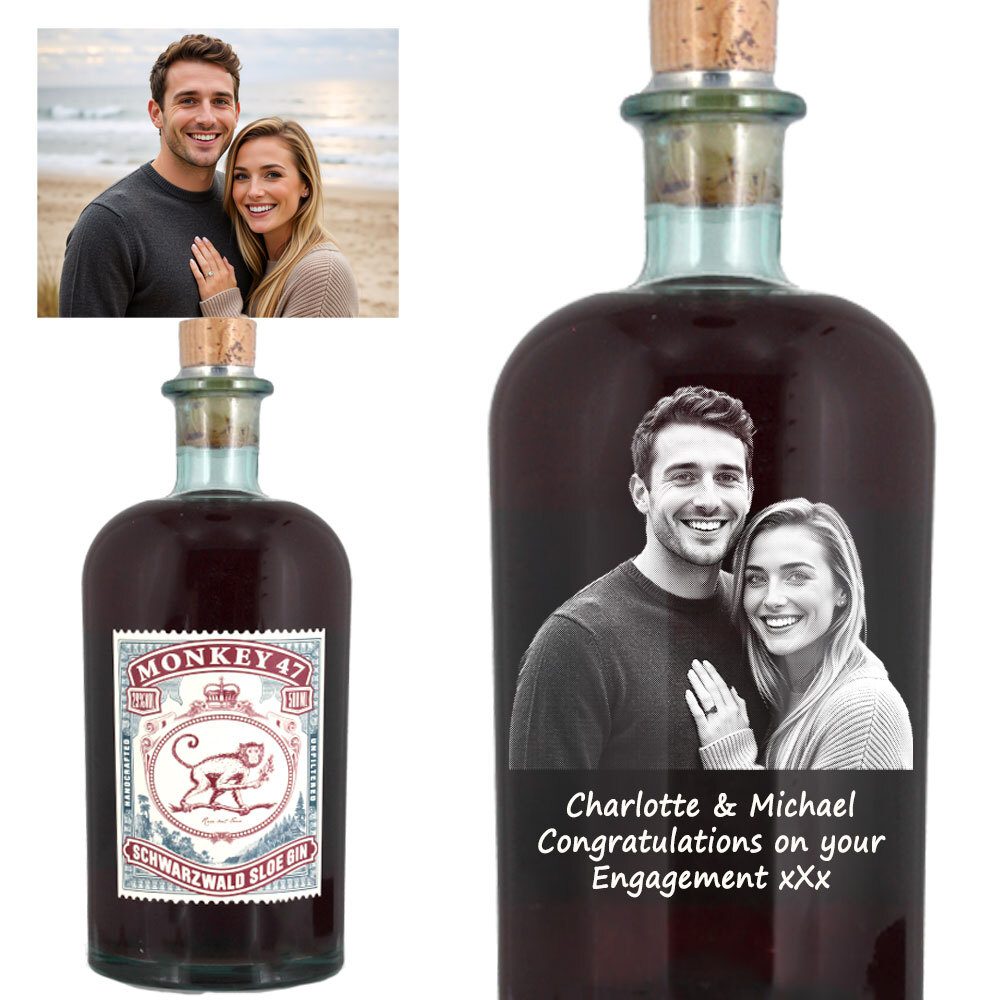 Photo Engraved Monkey 47 Sloe Gin 50cl