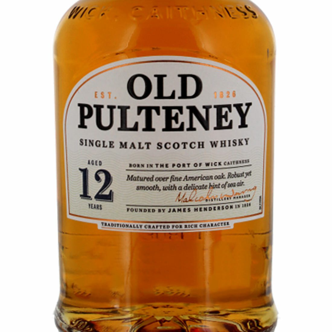 Personalised Old Pulteney 12 Year Old Single Malt Whisky 70cl