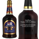 Personalised Pussers Blue Label Rum 70cl