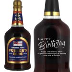 Personalised Pussers Blue Label Rum 70cl