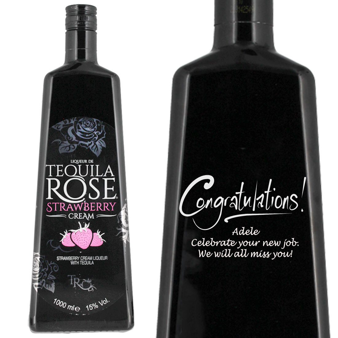 Personalised Tequila Rose Cream Liqueur 1 Litre