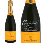 Personalised Veuve Clicquot Yellow Label Champagne 75cl