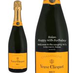 Personalised Veuve Clicquot Yellow Label Champagne 75cl