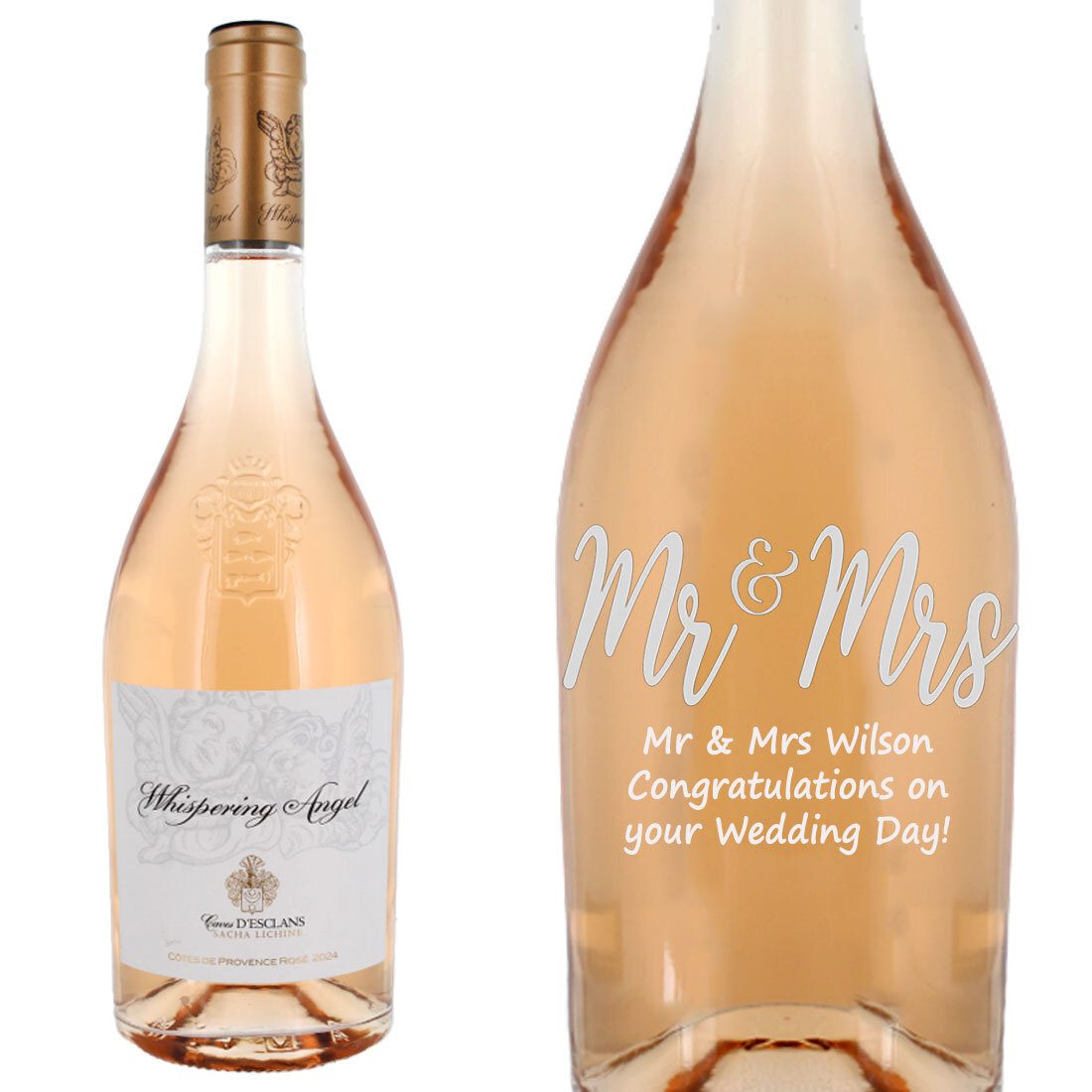Personalised Whispering Angel Rose Wine