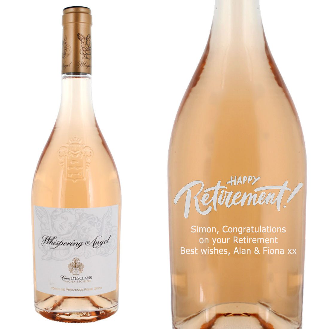 Personalised Whispering Angel Rose Wine