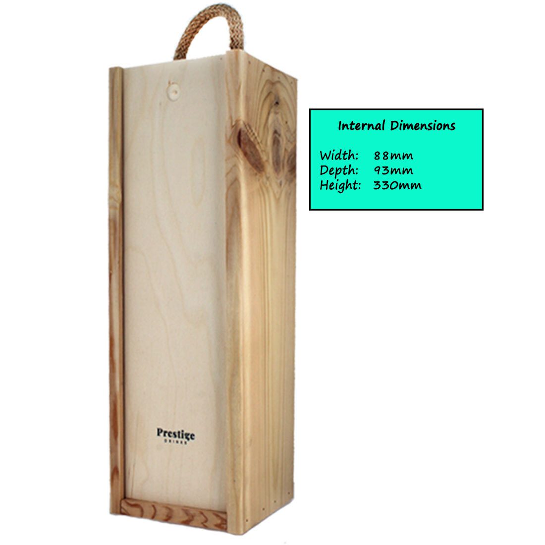 Sliding Lid Wooden Box