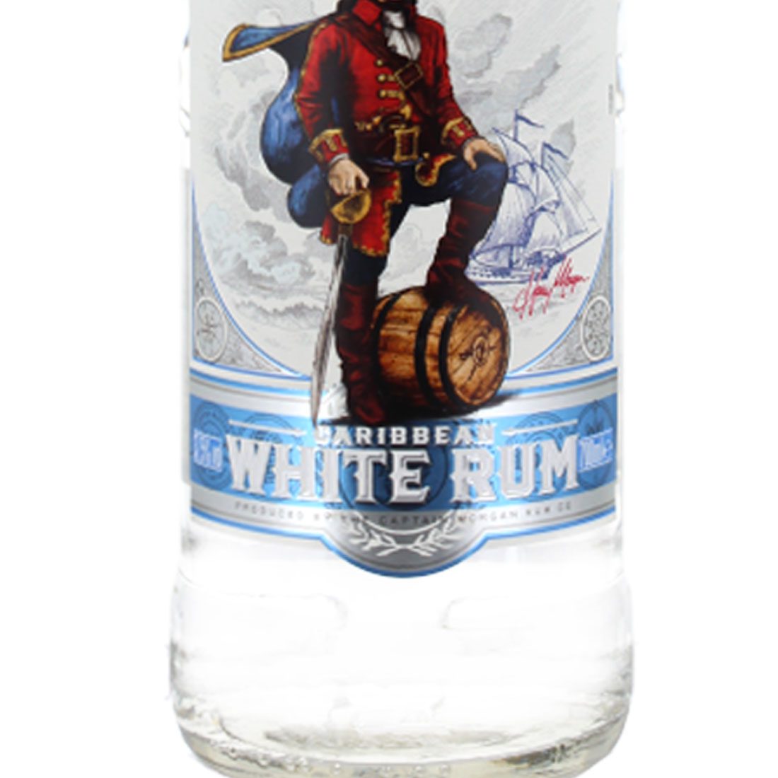 Personalised Captain Morgan White Rum 70cl