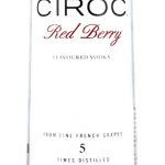 Personalised Ciroc Red Berry Vodka 70cl